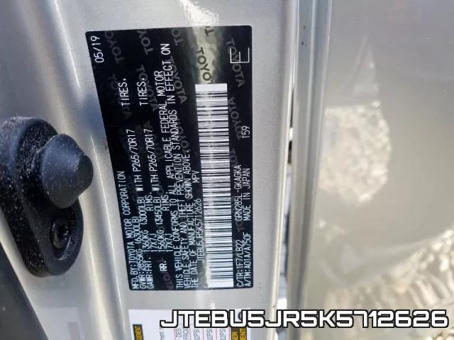 JTEBU5JR5K5712626 фото 2