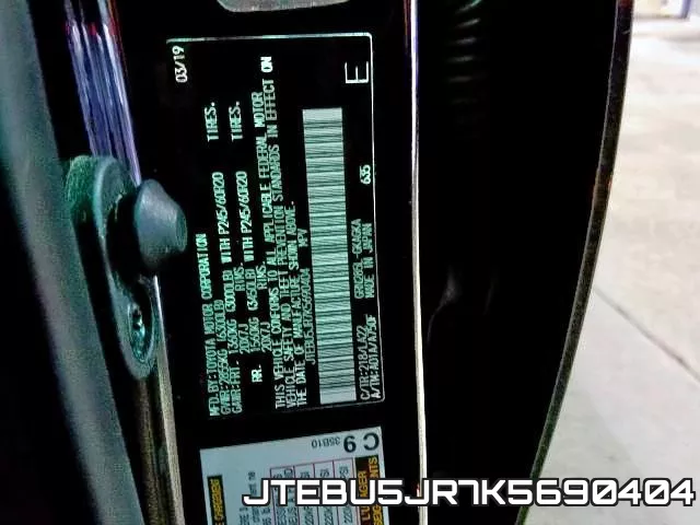 JTEBU5JR7K5690404 фото 2