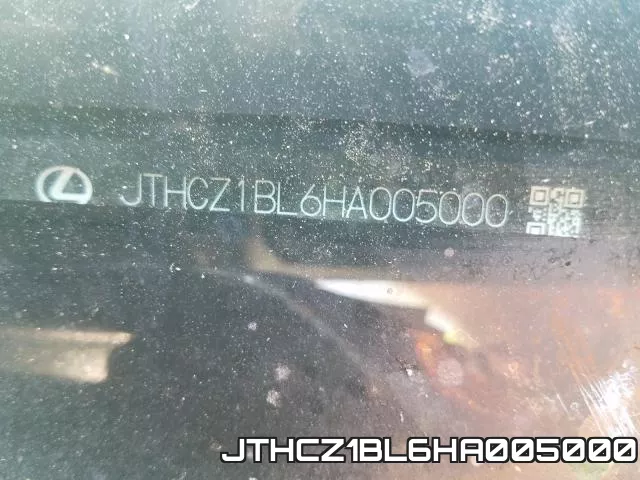 JTHCZ1BL6HA005000 фото 2