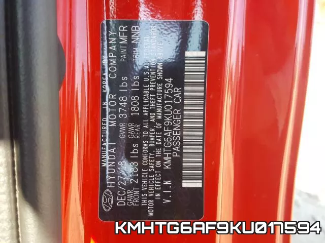 KMHTG6AF9KU017594 фото 2