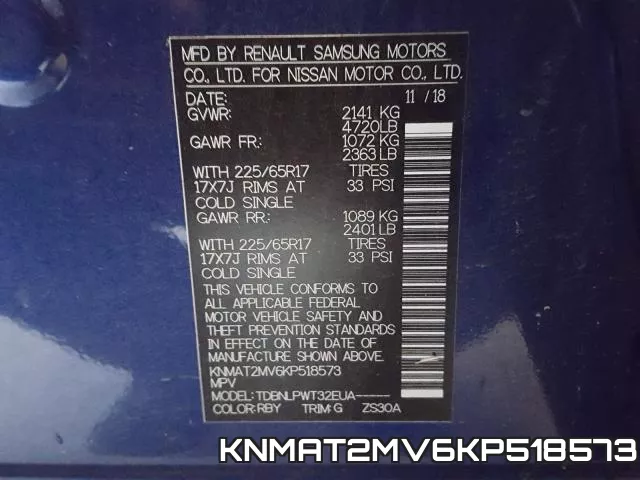 KNMAT2MV6KP518573 фото 2