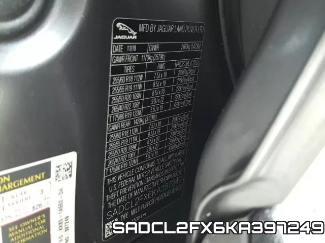 SADCL2FX6KA397249 фото 2