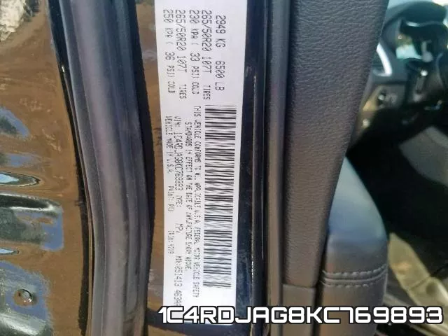 1C4RDJAG8KC769893 фото 2