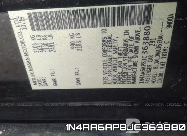 1N4AA6AP8JC363880 фото 10