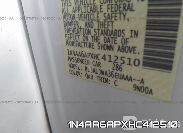 1N4AA6APXHC412510 фото 9