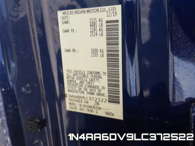 1N4AA6DV9LC372522 фото 2