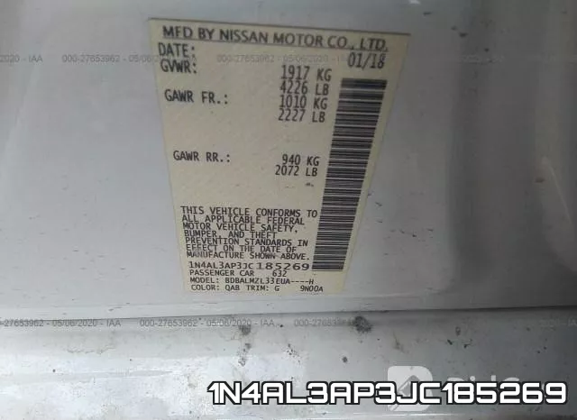 1N4AL3AP3JC185269 фото 10