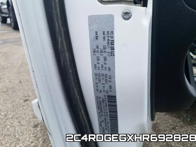 2C4RDGEGXHR692828 фото 2