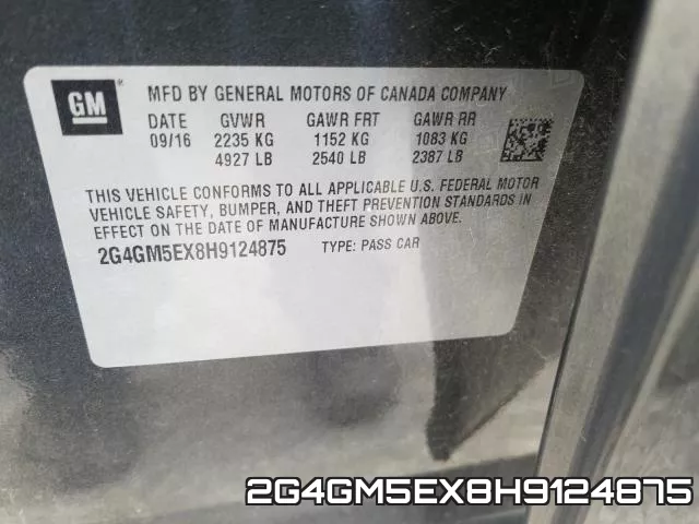 2G4GM5EX8H9124875 фото 2