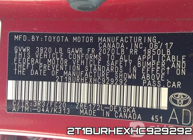 2T1BURHEXHC929292 фото 10