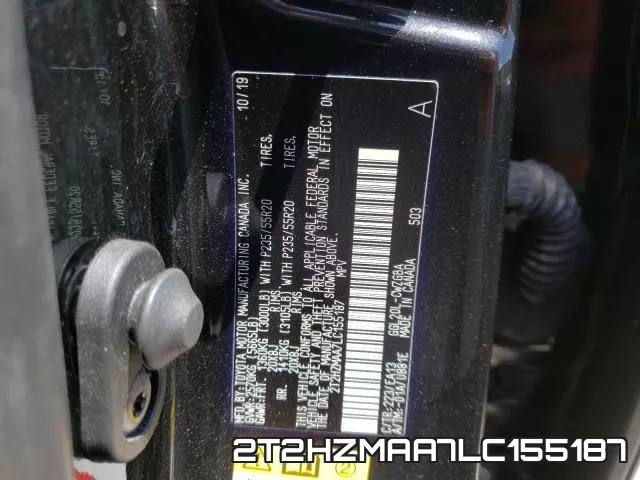 2T2HZMAA7LC155187 фото 2