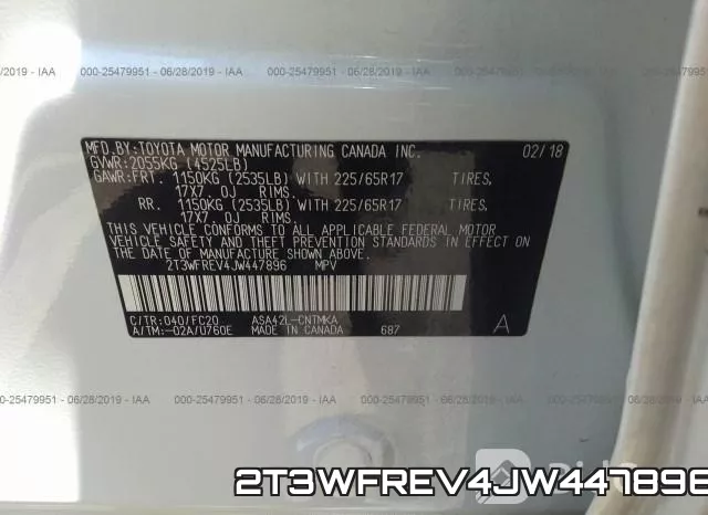 2T3WFREV4JW447896 фото 10