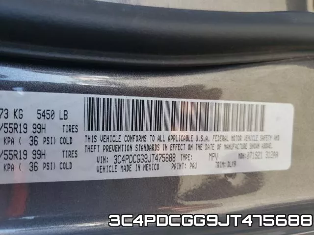 3C4PDCGG9JT475688 фото 2