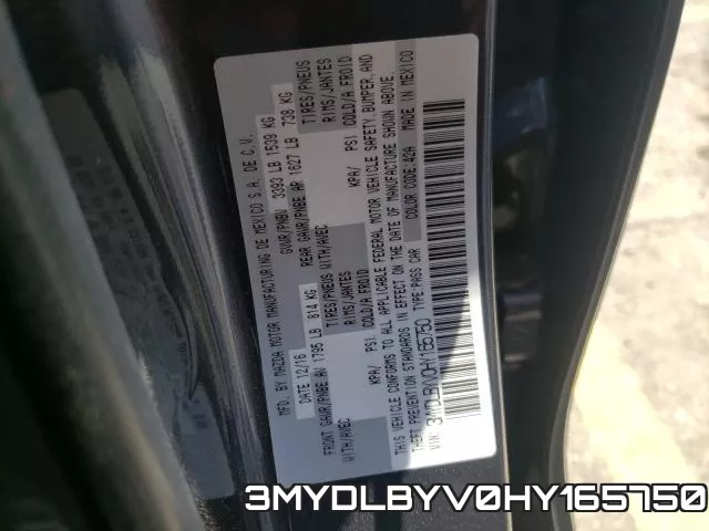 3MYDLBYV0HY165750 фото 2
