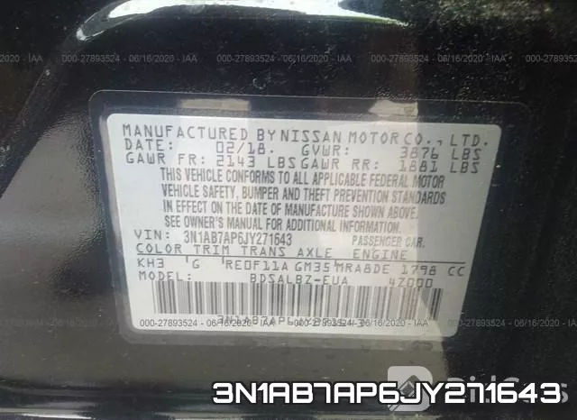 3N1AB7AP6JY271643 фото 10