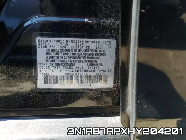3N1AB7APXHY204201 фото 2