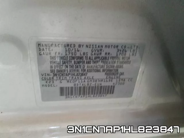3N1CN7AP1HL823847 фото 2