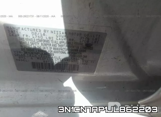 3N1CN7AP1JL862203 фото 10