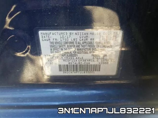 3N1CN7AP7JL832221 фото 2