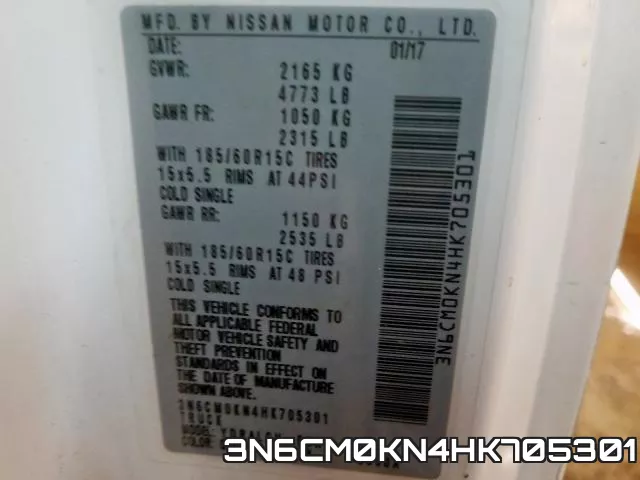 3N6CM0KN4HK705301 фото 2