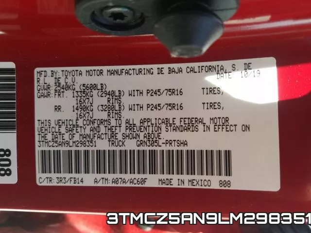3TMCZ5AN9LM298351 фото 2