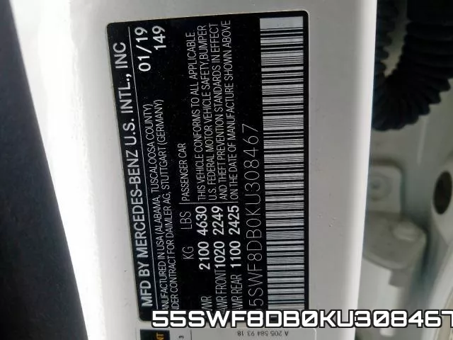 55SWF8DB0KU308467 фото 2
