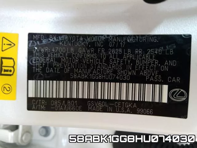 58ABK1GG8HU074030 фото 2