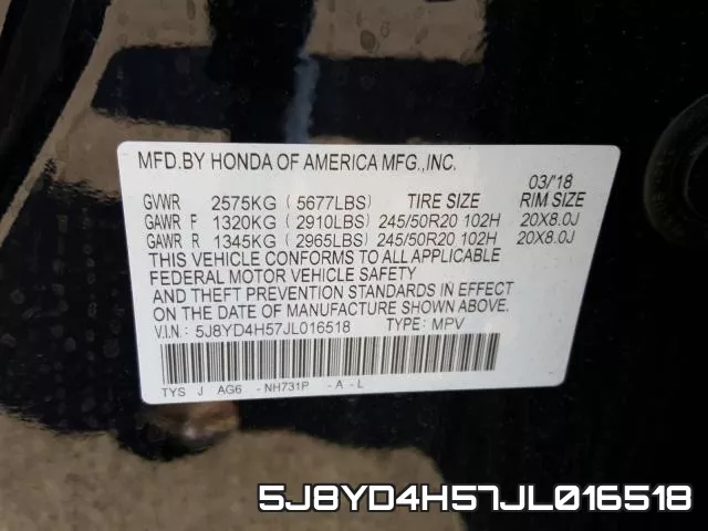 5J8YD4H57JL016518 фото 2