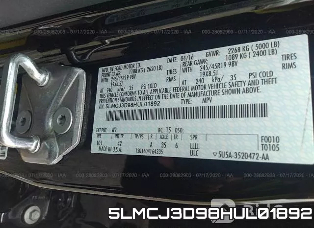 5LMCJ3D98HUL01892 фото 10