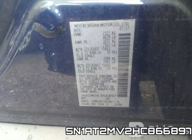 5N1AT2MV2HC866897 фото 10