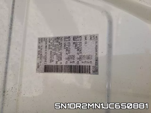 5N1DR2MN1JC650881 фото 2