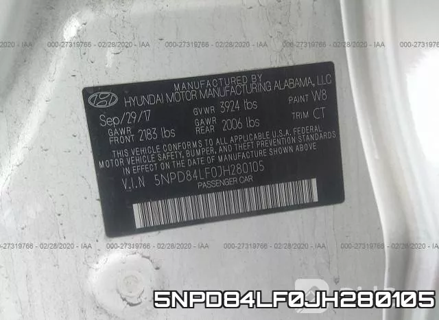 5NPD84LF0JH280105 фото 10