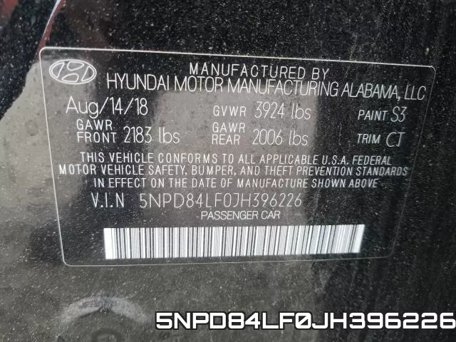 5NPD84LF0JH396226 фото 2