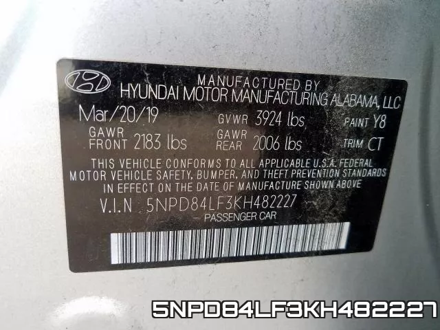 5NPD84LF3KH482227 фото 2