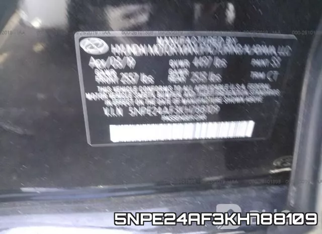 5NPE24AF3KH788109 фото 10