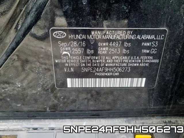 5NPE24AF9HH506273 фото 2