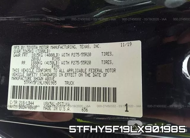 5TFHY5F19LX901985 фото 10