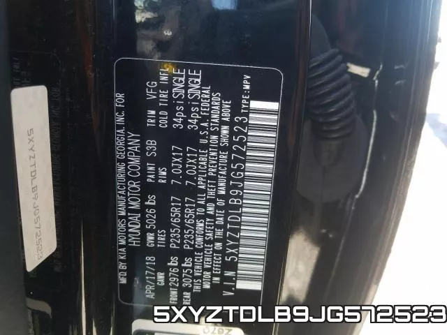 5XYZTDLB9JG572523 фото 2