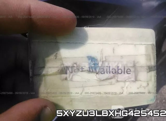 5XYZU3LBXHG425452 фото 8