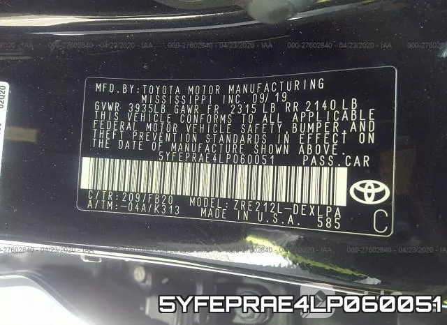 5YFEPRAE4LP060051 фото 10
