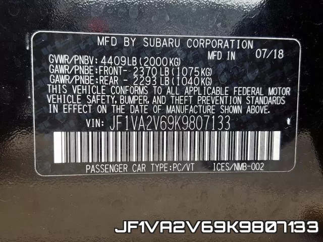JF1VA2V69K9807133 фото 2