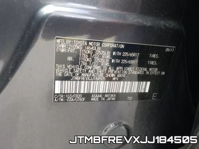 JTMBFREVXJJ184505 фото 2