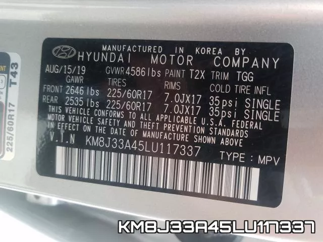 KM8J33A45LU117337 фото 2