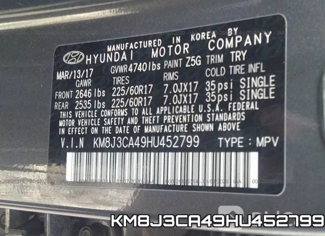 KM8J3CA49HU452799 фото 10