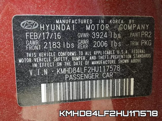 KMHD84LF2HU117578 фото 2