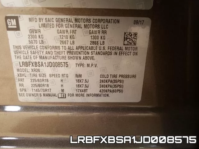 LRBFXBSA1JD008575 фото 2