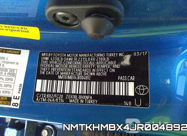 NMTKHMBX4JR004892 фото 10