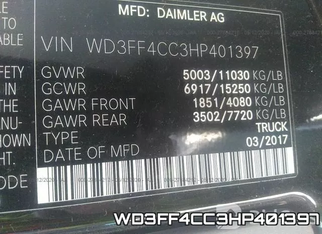 WD3FF4CC3HP401397 фото 10