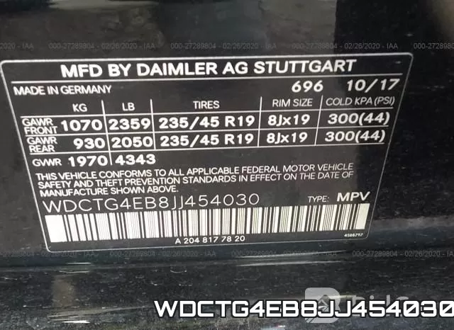 WDCTG4EB8JJ454030 фото 10
