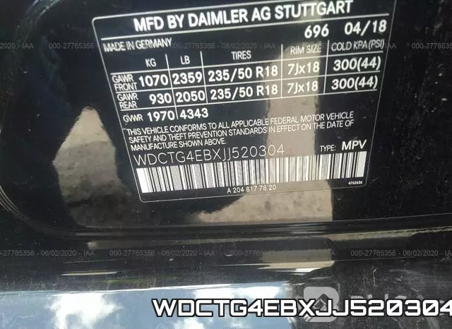 WDCTG4EBXJJ520304 фото 10